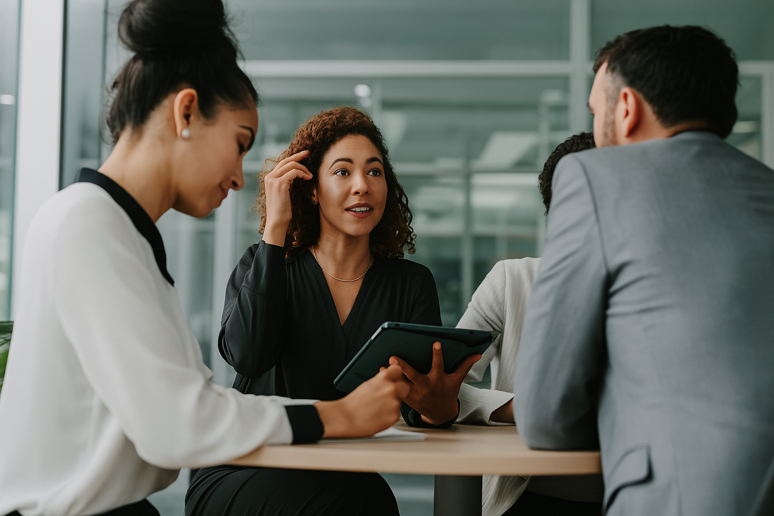 IT and cybersecurity professionals collaborating